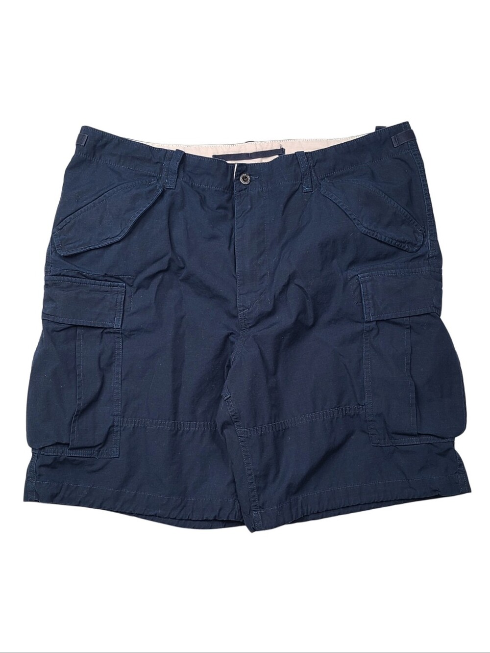Polo Ralph Lauren Utility Surplus Chino Cargo Shorts Mens 38 Navy Blue Military